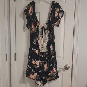 Rue21 Lace-Trimmed Romper